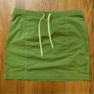 Sahalie Green Skirt with Drawstring Waistband